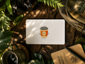 10 custom coffee cards